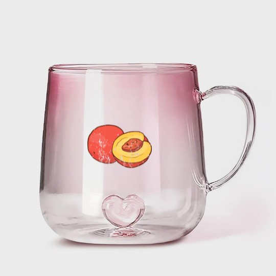 Discover Retro Vintage Grunge Style Nectarines Peaches Gradient Glass Mugs