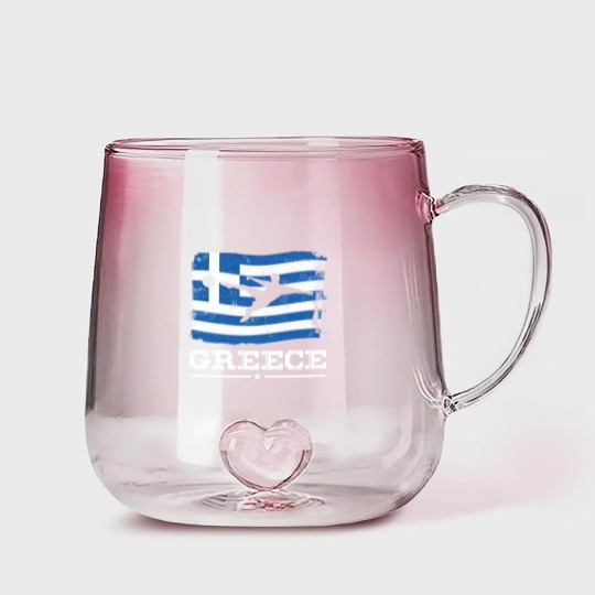 Discover Football - Greece football club Gradient Glass Mugs