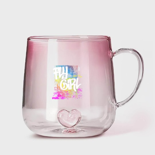 Discover Fly Girl 80s 90s Rap Old School Hip Hop Graffiti Gradient Glass Mugs
