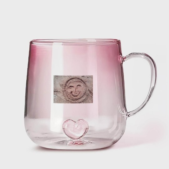 Discover Smiling Sun, Sand Emoticon, Summer Emoji Gradient Glass Mugs