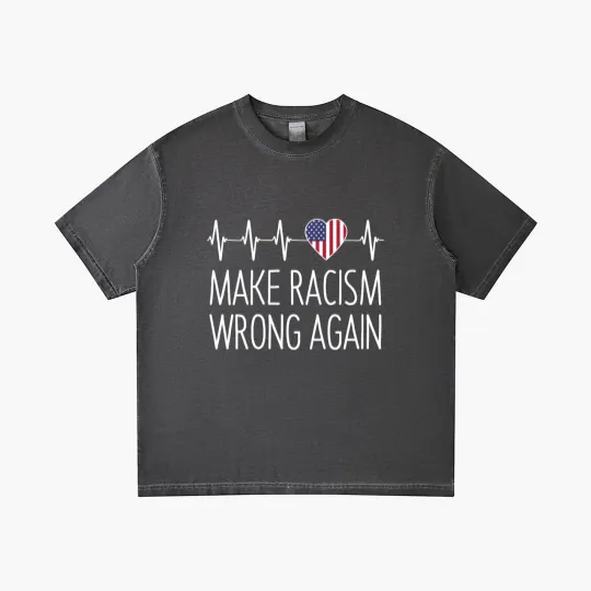 Discover Make Racism Wrong Again - Make Racism Wrong Again - Gradient T Shirts