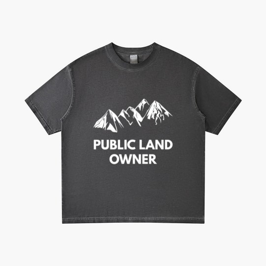 Discover Public Land Owner Best Outdoors Gift Gift Gradient T Shirts Gradient T Shirts