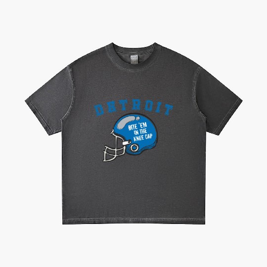 Discover Detroit Michigan Michigander Sunday Lion Kneecap Bite Fans Gradient T Shirts