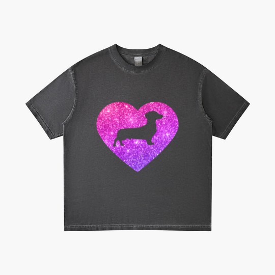 Discover Cute Dachshund Wiener Dog Heart Gift For Girls And Gradient T Shirts