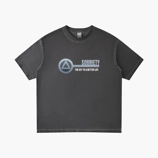 Discover Sobriety Key - Sobriety - Gradient T Shirts