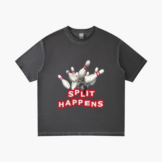Discover Bowling Split Happens Gradient T Shirts