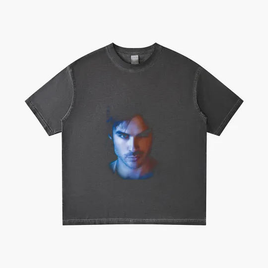 Discover The Vampire Diaries Damon birthday chirstmas Gradient T Shirts