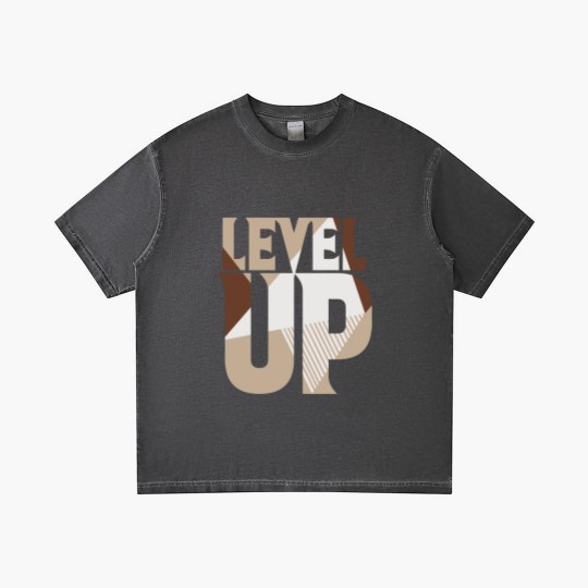 Discover Level Up Dunk High Light Chocolate Matching Sneaker Gradient T Shirts
