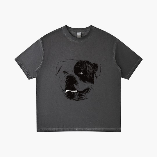Discover American Bulldog Face Gradient T Shirts