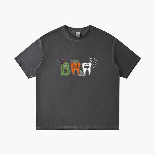 Discover Boo Dentist Pumpkin Costume Dental Assistant Halloween Gradient T Shirts
