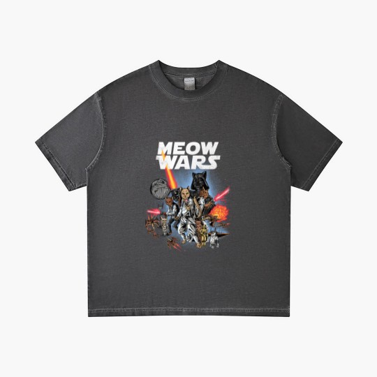 Discover Cat Meow Wars Cat Wars Cat Gradient T Shirts