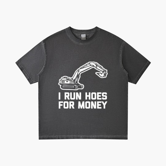 Discover I Run Hoes For Money Construction Worker Humor Gradient T Shirts