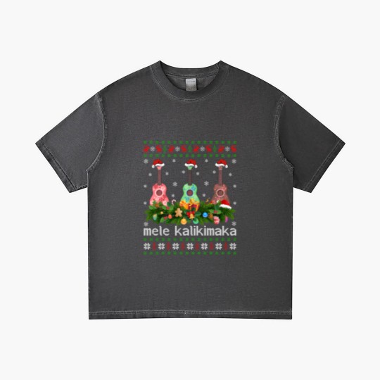 Discover Mele Kalikimaka Ukulele Guitar  Gradient T Shirts