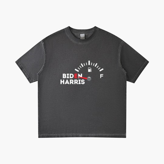 Discover Funny Biden Gas Gradient T Shirts | Empty Fuel Tank Gas Shortage Gradient T Shirts
