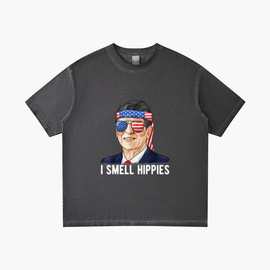 Discover Reagan Ronald Gradient T Shirts Conservative President I Smell Hippies Gradient T Shirts