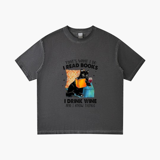 Discover I Read Books I Drink Wine & I Know Things Gradient T Shirts