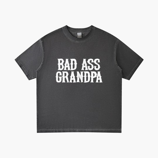 Discover Men's Gradient T Shirts Bad Ass Grandpa