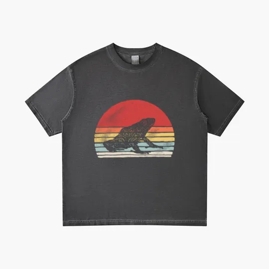 Discover Vintage Retro Poison Dart Frog Gradient T Shirts