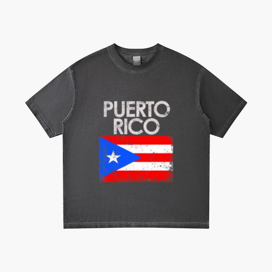 Discover Vintage Puerto Rico Rican Flag Gradient T Shirts