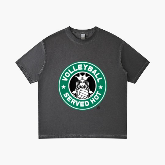 Discover Funny Volleyball Logo Design Gradient T Shirts