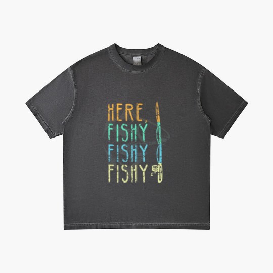 Discover Here Fishy Fishy Fishy Gradient T Shirts