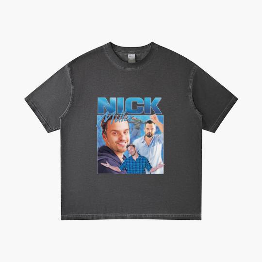 Discover Nick Miller Homage Gradient T Shirts Gradient T Shirts Top Funny TV Icon Gift Men's Women's Girl