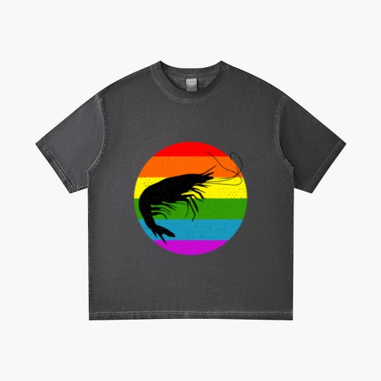 Discover Rainbow Shrimp Gradient T Shirts