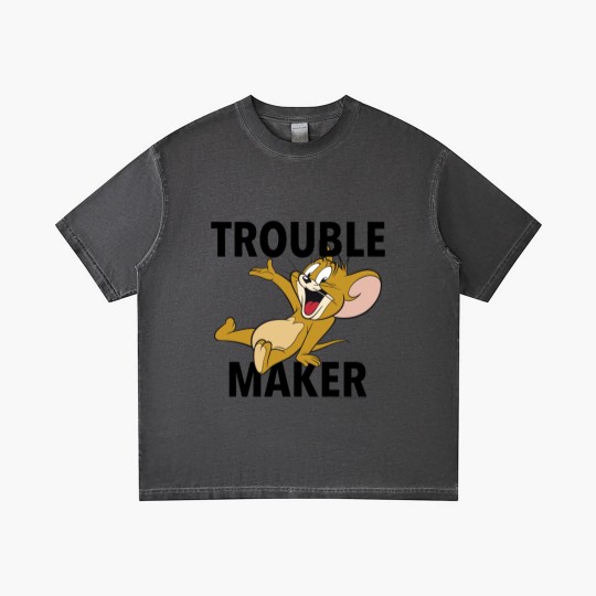 Discover Tom And Jerry Gradient T Shirts Trouble Maker Portrait