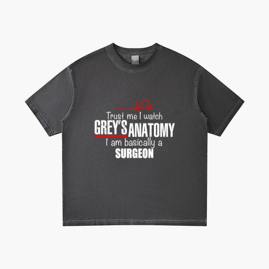 Discover Womens Short Sleeve Funny Gradient T Shirts with Sayings Trust Me I Watched Greys Anatomy Im Basically a Surgeon Gradient T Shirts