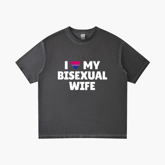 Discover Bisexual Pride - I Love My Bisexual Wife Gradient T Shirts