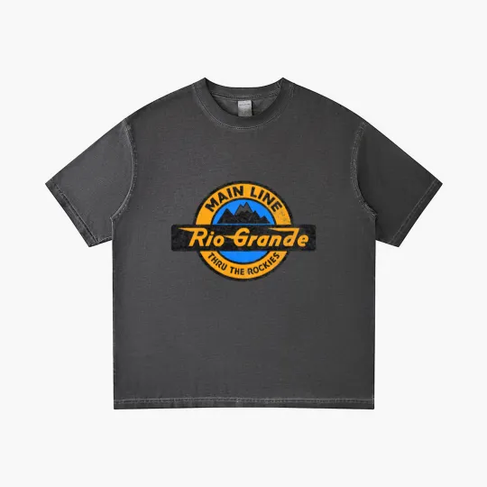 Discover D&RGW Denver and Rio Grande Western Railroad - Rio Grande - Gradient T Shirts