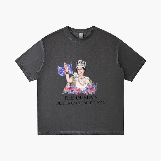 Discover Queen Elizabeth II Platinum Jubilee 1952-2022 CELIBRATION Gradient T Shirts  Union Jack Gradient T Shirts The Queen's Crown Royal Gradient T Shirts