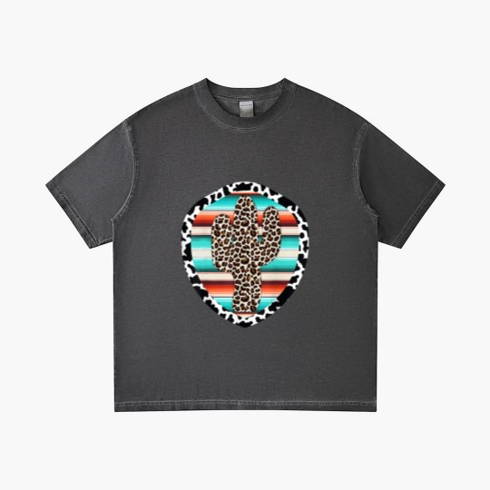 Discover Serape cow Print Cactus Leopard Turquoise Gradient T Shirts