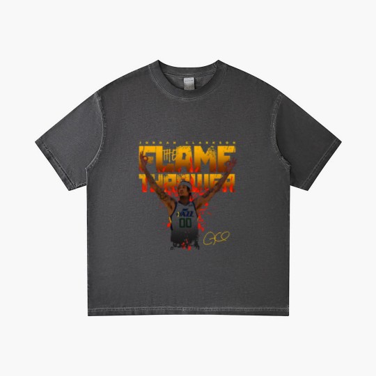 Discover Jordan Clarkson Flamethrower - Jordan Clarkson Utah Jazz - Gradient T Shirts