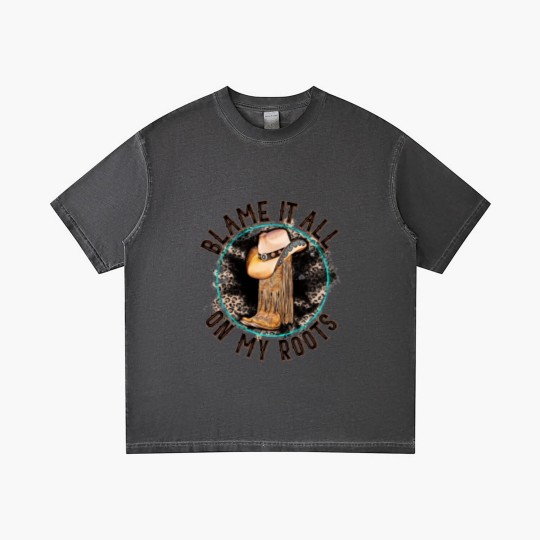 Discover Blame It All on My Roots Country Music Inspired Gradient T Shirts
