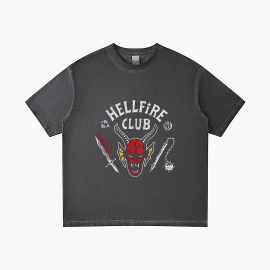 Discover Stranger Things Hellfire Club Baseball Gradient T Shirts