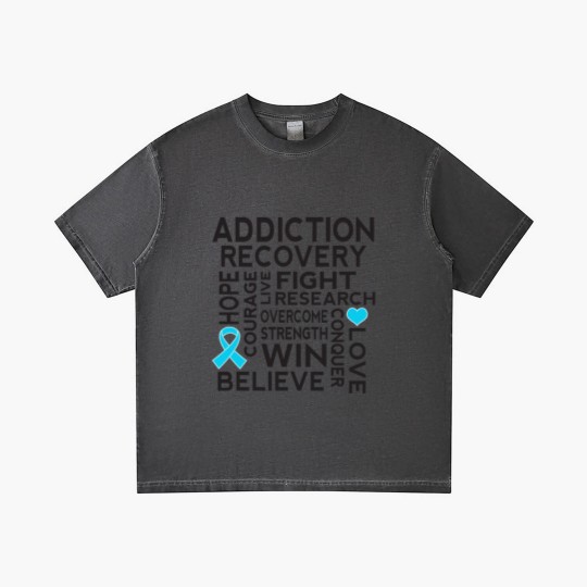 Discover Addiction Recovery Awareness Ribbon - Addiction Recovery Awareness - Gradient T Shirts