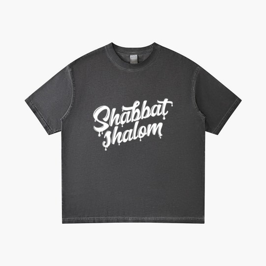 Discover Shabbat Shalom Drip - Sabbath - Gradient T Shirts