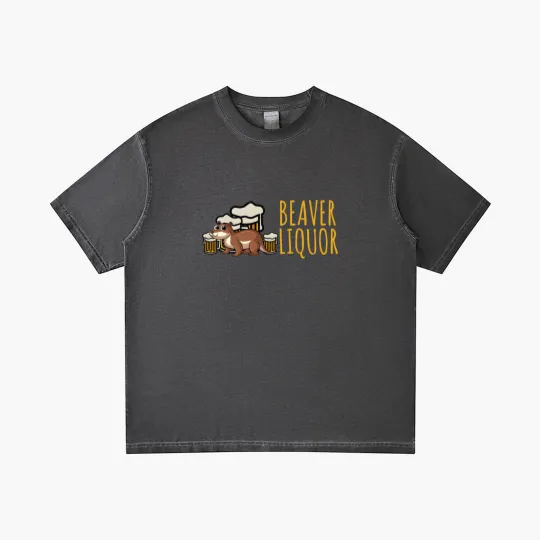 Discover Funny Beaver Liquor Animal Pun Beer Lover Drinking Gradient T Shirts
