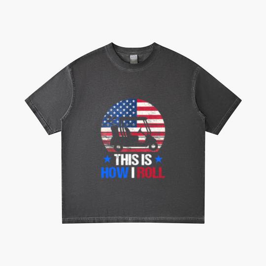 Discover Golf Cart This Is How I Roll USA Flag Golfer 4th Of July Gradient T Shirts