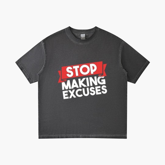Discover Stop Making Excuses Motivating Gradient T Shirts
