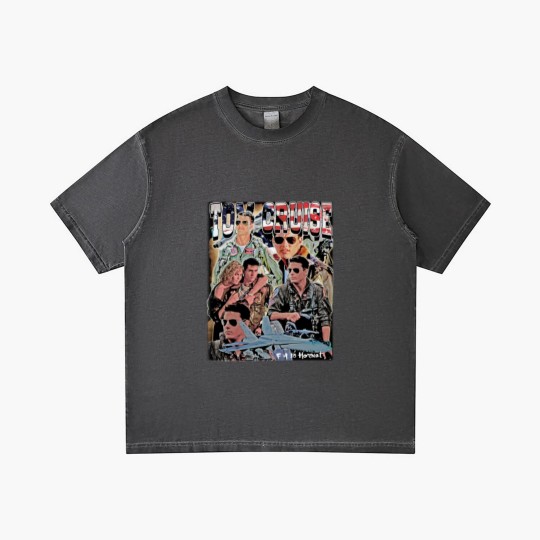 Discover Tom Cruise Gradient T Shirts Action Movie Fans Graphic Gradient T Shirts Homage Gradient T Shirts American Actor Classic 90s Retro Vintage Gift