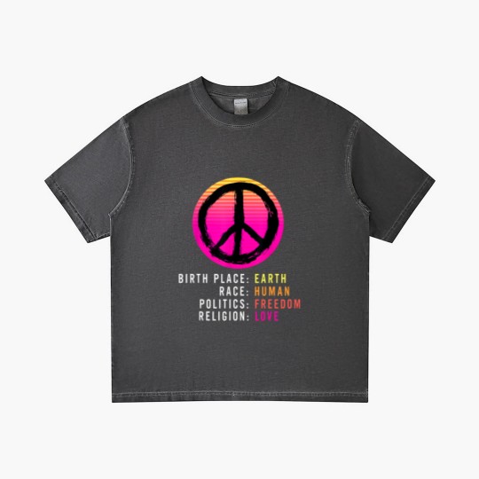 Discover Birthplace Earth-Race Human-Equality Gradient T Shirts