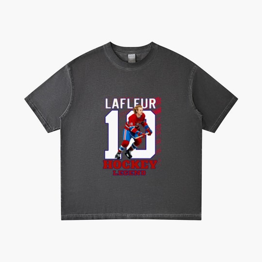 Discover Guy Lafleur 10 Canadian Hockey Legend Classic Gradient T Shirts