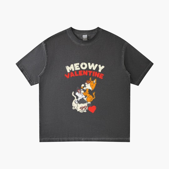 Discover Meowy Valentine Cats Kitten Cat Valentines Day Gradient T Shirts