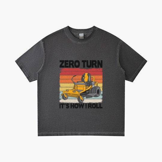 Discover Zero Turn It's How I Roll Funny Gardening Lawn Gradient T Shirts