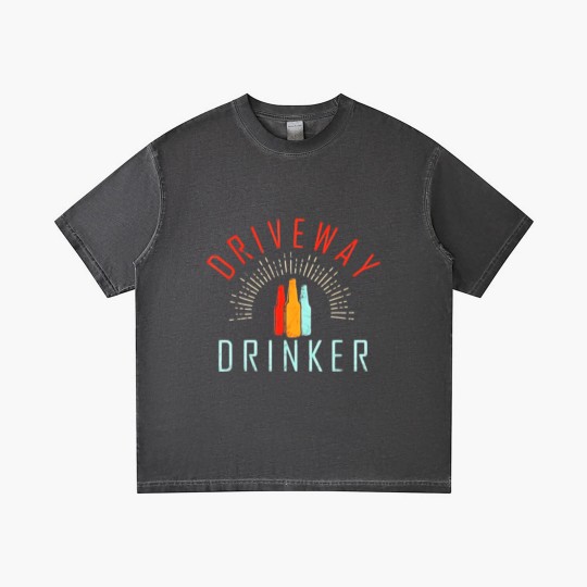 Discover Driveway Drinker Gradient T Shirts Retro Vintage Funny Gradient T Shirts