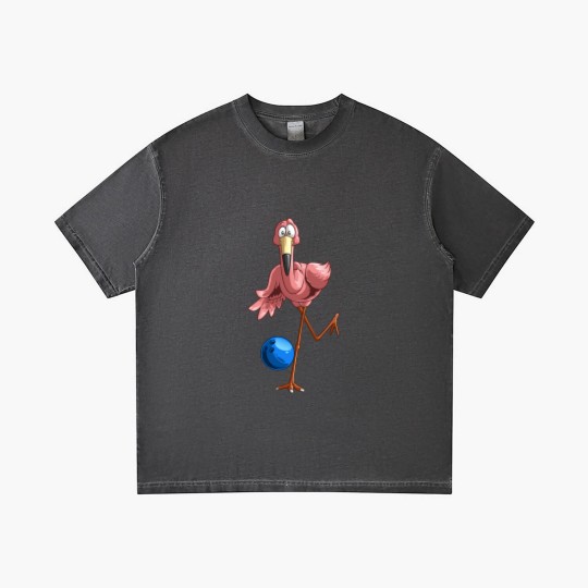 Discover Cool Bowling Flamingo | Funny Shorebirds Lover Player Gift Gradient T Shirts