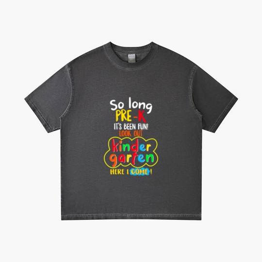 Discover Kindergarten Graduation Gradient T Shirts So Long Pre-K Kindergarten Here I Come Graduation Kids