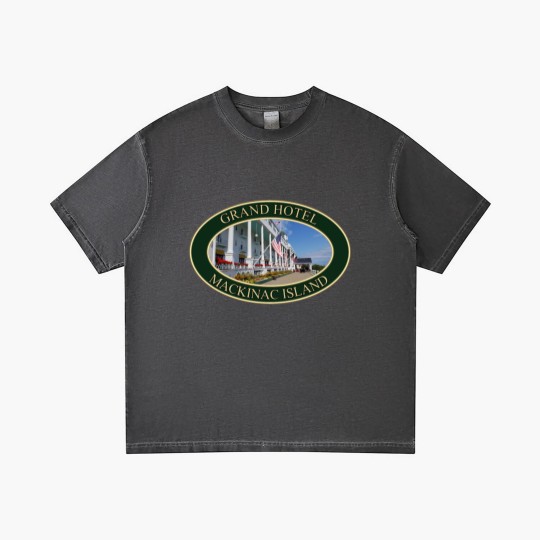 Discover Grand Hotel on Mackinac Island, Michigan Gradient T Shirts